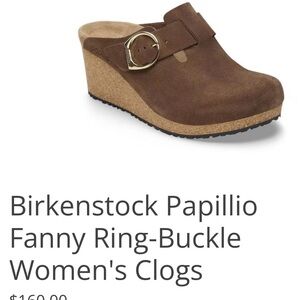 Birkenstock Papillio Fanny Ring Buckle Brown Women's Mules